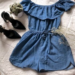 Off shoulder romper